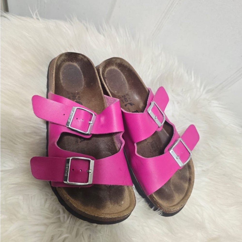 Birkenstock Betula Arizona sandals in a fuchsia/hot pink color - Picture 4 of 8